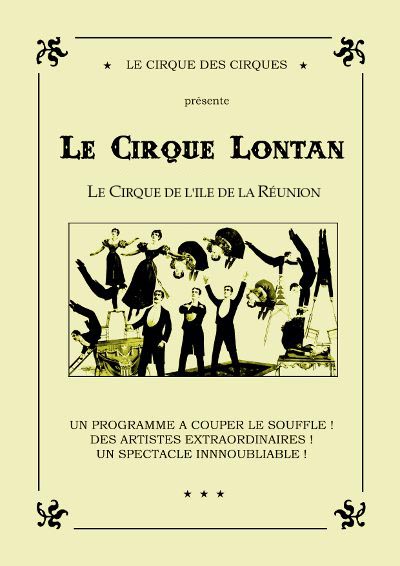 Affiche du Cirque Lontan